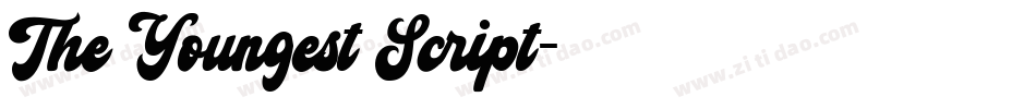 The Youngest Script字体转换